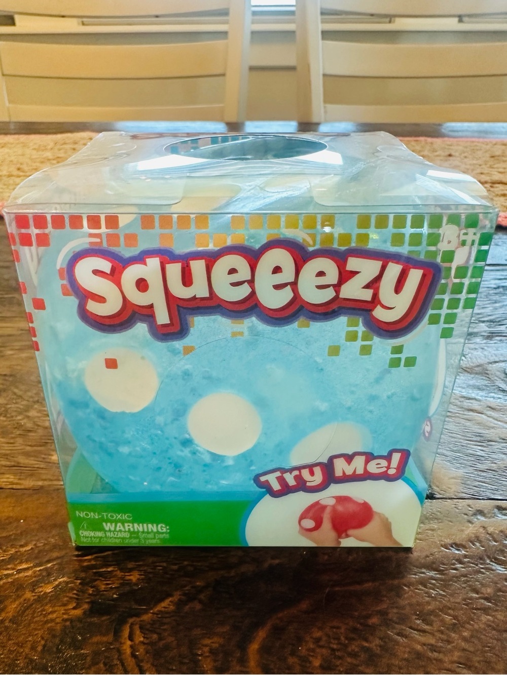🩵🎲🩵 Sunny Days Squeezy Blue Jumbo Dice 🩵🎲🩵